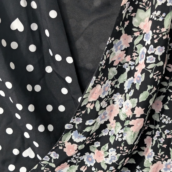 Missguided Split Print Peplum Top - US 8 - Picture 8 of 8